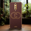 Vaku ® OnePlus 8 Skylar Leather Pattern Gold Electroplated Soft TPU Back Cover