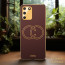 Vaku ® Samsung Galaxy S10 Lite Skylar Leather Pattern Gold Electroplated Soft TPU Back Cover