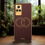 Vaku ® Vivo Y73 Skylar Leather Pattern Gold Electroplated Soft TPU Back Cover