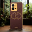 Vaku ® Vivo V25 5G Skylar Leather Pattern Gold Electroplated Soft TPU Back Cover