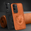 Vaku ® Vivo V29 Pro 5G Lion Embossed Luxury Designer Leather Protective Back Cover Case