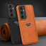 Vaku Luxos ® Samsung Galaxy S23 FE Nyxen Premium Leather Stitched Soft Shockproof Protective Back Cover