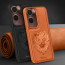 Vaku ® Vivo Y18 Lion Embossed Luxury Designer Leather Protective Back Cover