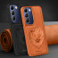 Vaku ® Vivo T3 5G Lion Embossed Luxury Designer Leather Protective Back Cover