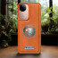 Vaku ® Vivo V40e 5G Regal Shield Metal Lion Engraved Leather Protective Back Cover
