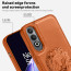 Vaku ® OnePlus Nord CE4 Lion Embossed Luxury Designer Leather Protective Back Cover Case