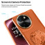 Vaku ® Vivo T3x 5G Lion Embossed Luxury Designer Leather Protective Back Cover