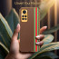 Vaku ® Xiaomi Redmi Note 11 Felix Line Leather Stitched Gold Electroplated Soft TPU Back Cover Case