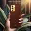 Vaku ® Samsung Galaxy A15 5G Luxemberg Leather Pattern Gold Electroplated Soft TPU Back Cover