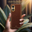 Vaku ® Oppo A17 Luxemberg Leather Pattern Gold Electroplated Soft TPU Back Cover