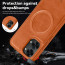 Vaku ® Oneplus Nord 2T Maxtron Leather Stitched Magnetic Magsafe Non-Slip Grip Shockproof Back Cover