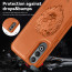 Vaku ® OnePlus Nord CE4 Lion Embossed Luxury Designer Leather Protective Back Cover Case