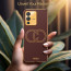 Vaku ® Vivo V23 5G Skylar Leather Pattern Gold Electroplated Soft TPU Back Cover