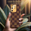 Vaku ® Samsung Galaxy S20 Ultra Cheron Series Leather Stitched Gold Electroplated Soft TPU Back Cover