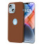 Vaku Luxos ® 2In1 Combo Apple iPhone 14 Plus Lexza Premium Leather Logocut Hybrid Case Back Cover with 3D Tempered Glass