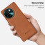 Vaku ® Vivo Y58 5G Luxe Premium Leather Stitched Non-Slip Grip Protective Back Cover