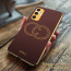 Vaku ® Samsung Galaxy F23 5G Skylar Leather Pattern Gold Electroplated Soft TPU Back Cover
