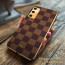 Vaku ® Samsung Galaxy S20 FE Cheron Series Leather Stitched Gold Electroplated Soft TPU Back Cover