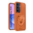 Vaku ® Samsung Galaxy A25 5G Lion Embossed Luxury Designer Leather Protective Back Cover Case
