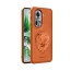 Vaku ® Oppo Reno11 5G Lion Embossed Luxury Designer Leather Protective Back Cover Case
