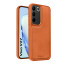 Vaku ® Vivo V27 5G Luxe Premium Leather Stitched Non-Slip Grip Protective Back Cover