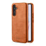 Vaku ® Samsung Galaxy A55 5G Luxe Premium Leather Stitched Non-Slip Grip Protective Back Cover