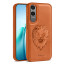 Vaku ® OnePlus Nord CE4 Lite 5G Lion Embossed Luxury Designer Leather Protective Back Cover