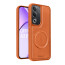 Vaku ® Oppo A3 Pro 5G Maxtron Leather Stitched Magnetic Magsafe Non-Slip Grip Shockproof Back Cover