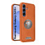 Vaku ® Samsung Galaxy S25 Plus Regal Shield Metal Lion Engraved Leather Protective Back Cover