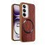 Vaku ® Oppo Reno12 Pro Diamond Plume Pattern Magnetic Magsafe Matte Soft-Touch Texture Back Cover