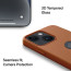 Vaku Luxos ® 2In1 Combo Apple iPhone 14 Plus Lexza Premium Leather Logocut Hybrid Case Back Cover with 3D Tempered Glass
