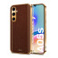 Vaku ® Samsung Galaxy A05s Luxemberg Leather Pattern Gold Electroplated Soft TPU Back Cover