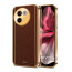 Vaku ® Vivo V30e 5G Luxemberg Leather Pattern Gold Electroplated Soft TPU Back Cover