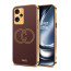 Vaku ® OnePlus Nord CE 2 Lite 5G Skylar Leather Pattern Gold Electroplated Soft TPU Back Cover