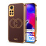 Vaku ® Xiaomi Redmi Note 11 Pro Plus 5G Skylar Leather Pattern Gold Electroplated Soft TPU Back Cover