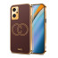 Vaku ® Oppo K10 4G Skylar Leather Pattern Gold Electroplated Soft TPU Back Cover