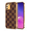 Vaku ® Samsung Galaxy S10 lite Cheron Series Leather Stitched Gold Electroplated Soft TPU Back Cover