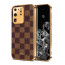 Vaku ® Samsung Galaxy S20 Ultra Cheron Series Leather Stitched Gold Electroplated Soft TPU Back Cover