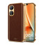 Vaku ® Vivo Y100A 5G Luxemberg Leather Pattern Gold Electroplated Soft TPU Back Cover