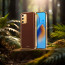 Vaku ® Oppo A74 Luxemberg Leather Stitched Gold Electroplated Soft TPU Back Cover