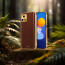 Vaku ® Vivo Y72 5G Luxemberg Series Leather Stitched Gold Electroplated Soft TPU Back Cover