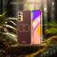 Vaku ® Oppo Reno6 5G Skylar Leather Pattern Gold Electroplated Soft TPU Back Cover