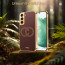 Vaku ® Samsung Galaxy S22 Skylar Leather Pattern Gold Electroplated Soft TPU Back Cover