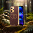 Vaku ® Xiaomi Redmi Note 12 5G Skylar Leather Pattern Gold Electroplated Soft TPU Back Cover