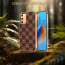 Vaku ® Oppo A74 Cheron Leather Stitched Gold Electroplated Soft TPU Back Cover