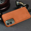 Vaku ® Vivo Y200 5G Luxe Premium Leather Stitched Non-Slip Grip Protective Back Cover