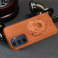 Vaku ® Samsung Galaxy A25 5G Lion Embossed Luxury Designer Leather Protective Back Cover Case