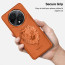 Vaku ® Oppo F27 Pro Plus 5G Lion Embossed Luxury Designer Leather Protective Back Cover Case