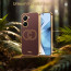 Vaku ® Vivo V29e 5G Skylar Leather Pattern Gold Electroplated Soft TPU Back Cover