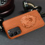 Vaku ® Vivo V29 Pro 5G Lion Embossed Luxury Designer Leather Protective Back Cover Case